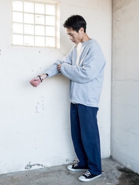 「M.Cohen（エムコーエン）のアイテム」を使った、amahataさん（メンズ・178cm）の冬コーディネート