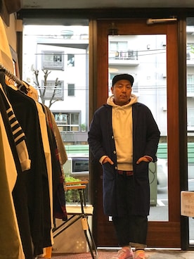 「The Brooklyn Circus（ブルックリンサーカス）のアイテム」を使った、伊藤孝法さん（メンズ・165cm）の春コーディネート