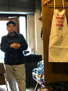 「J.CREW（ジェイクルー）のアイテム（帽子）」を使った、伊藤孝法さん（メンズ・165cm）の冬コーディネート