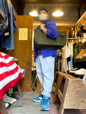 「OUTPUT（アウトプット）のアイテム」を使った、伊藤孝法さん（メンズ・165cm）の夏コーディネート