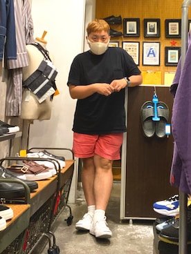 「OUTPUT（アウトプット）のアイテム」を使った、伊藤孝法さん（メンズ・165cm）の夏コーディネート