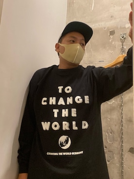 「OUTPUT（アウトプット）のアイテム」を使った、伊藤孝法さん（メンズ・165cm）の秋コーディネート