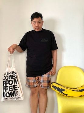 「ARIES(アリーズ)のアイテム」を使った、伊藤孝法さん(メンズ・165cm)の春コーディネート