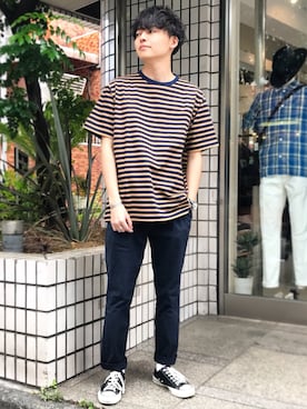 「FIDELITY（フィデリティ）のアイテム」を使った、ST&DARD MADE. 川瀬さん（メンズ・169cm）の春コーディネート