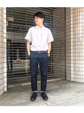 「SERO（セロ）のアイテム」を使った、ST&DARD MADE. 川瀬さん（メンズ・169cm）の春コーディネート