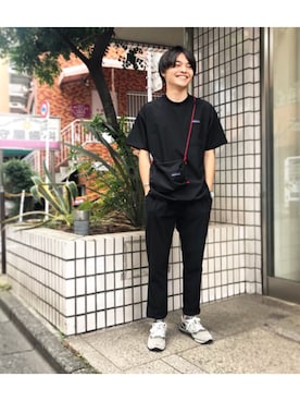 「THOUSAND MILE（サウザンドマイル）のアイテム」を使った、ST&DARD MADE. 川瀬さん（メンズ・169cm）の夏コーディネート