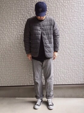 「Another Edition（アナザーエディション）のアイテム（帽子）」を使った、matoruさん（メンズ・174cm）の冬コーディネート