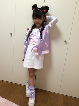 「アイテム（スカート）」を使った、bloc_betty_OFFICIALさん（キッズ・123cm）の夏コーディネート