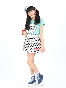 「アイテム（スカート）」を使った、bloc_betty_OFFICIALさん（キッズ・142cm）の夏コーディネート