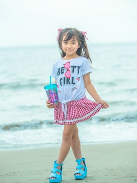 「アイテム（スカート）」を使った、bloc_betty_OFFICIALさん（キッズ・115cm）の夏コーディネート