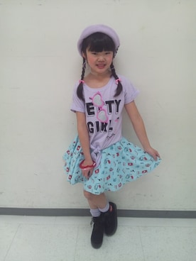 「アイテム（スカート）」を使った、bloc_betty_OFFICIALさん（キッズ・138cm）の夏コーディネート