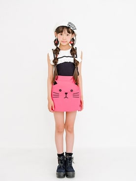 「アイテム（スカート）」を使った、bloc_betty_OFFICIALさん（キッズ・141cm）の夏コーディネート