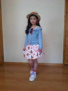 「アイテム（ジャケット/アウター）」を使った、bloc_betty_OFFICIALさん（キッズ・136cm）の夏コーディネート
