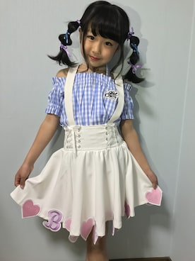 「子供服」｜bloc_betty_OFFICIALさん（キッズ・120cm）の夏コーディネート