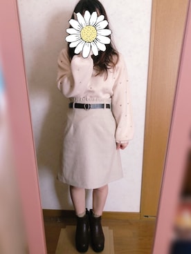 「シンプルカラー」｜shoko⋈*｡ﾟさん（レディース・141cm）の冬コーディネート