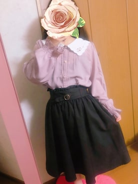 「axes femme POETIQUE（アクシーズファムポエティック）のアイテム（トップス）」を使った、shoko⋈*｡ﾟさん（レディース・141cm）の秋コーディネート