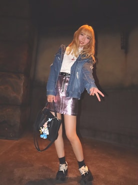 「WC（ダブル シー）のアイテム（シューズ）」を使った、かなちゃん☻さん（レディース・163cm）の春コーディネート