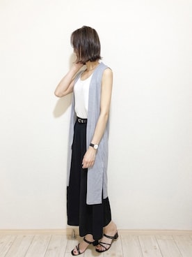 「one way（ワンウェイ）のアイテム（その他アウター）」を使った、Nozoさん（レディース・168cm）の夏コーディネート