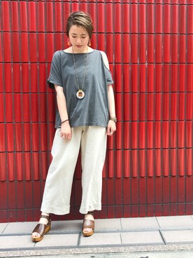 saori shikiさん（レディース・158cm）の夏コーディネート