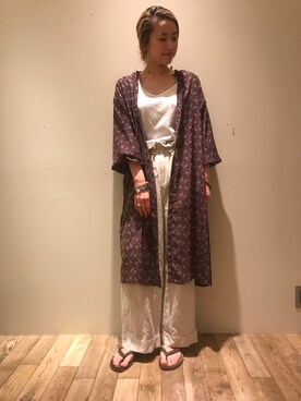 saori shikiさん（レディース・158cm）の夏コーディネート