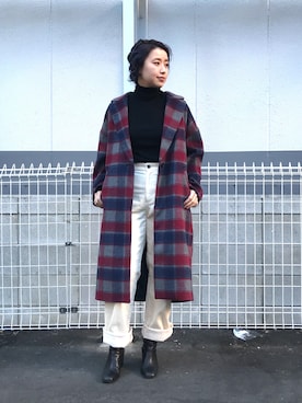 saori shikiさん（レディース・158cm）の冬コーディネート