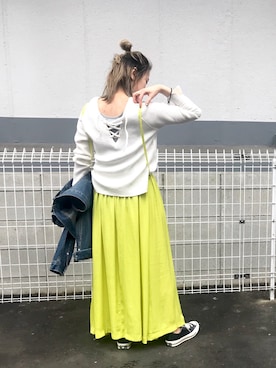 saori shikiさん（レディース・158cm）の春コーディネート