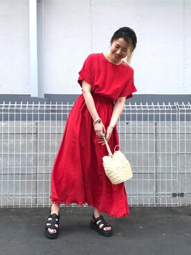 saori shikiさん（レディース・158cm）の春コーディネート