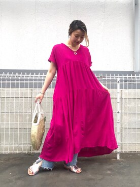 saori shikiさん（レディース・158cm）の春コーディネート