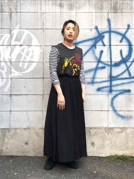 saori shikiさん（レディース・158cm）の春コーディネート