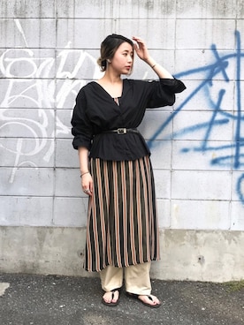 saori shikiさん（レディース・158cm）の春コーディネート