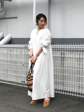「DEEOHS（ディオス）のアイテム」を使った、saori shikiさん（レディース・158cm）の夏コーディネート