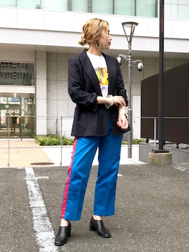 「Steven Alan（スティーブンアラン）のアイテム（ジャケット/アウター）」を使った、saori shikiさん（レディース・158cm）の秋コーディネート