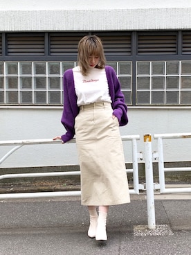 saori shikiさん（レディース・158cm）の春コーディネート