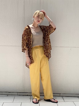 saori shikiさん（レディース・158cm）の夏コーディネート