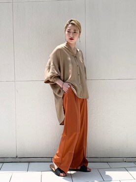 saori shikiさん（レディース・158cm）の夏コーディネート