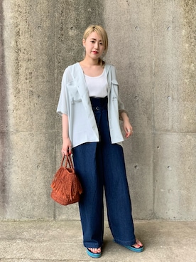 saori shikiさん（レディース・158cm）の夏コーディネート