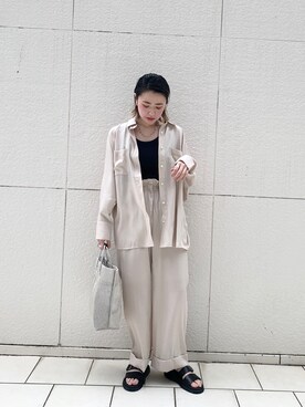 saori shikiさん（レディース・158cm）の春コーディネート