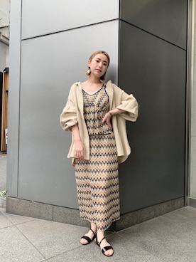 saori shikiさん（レディース・158cm）の春コーディネート