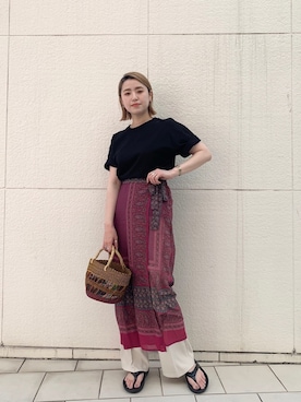 saori shikiさん（レディース・158cm）の夏コーディネート