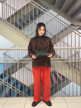 「GOOD OL'（グッドオル）のアイテム」を使った、saori shikiさん（レディース・158cm）の秋コーディネート