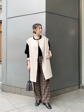 saori shikiさん（レディース・158cm）の秋コーディネート