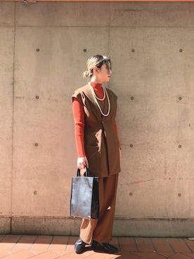 saori shikiさん（レディース・158cm）の秋コーディネート