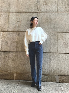 saori shikiさん（レディース・158cm）の冬コーディネート