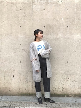 saori shikiさん（レディース・158cm）の冬コーディネート