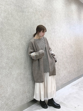 saori shikiさん（レディース・158cm）の冬コーディネート