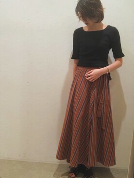 「Shelly island（シェリーアイランド）のアイテム」を使った、まっしーさん（レディース・170cm）の夏コーディネート