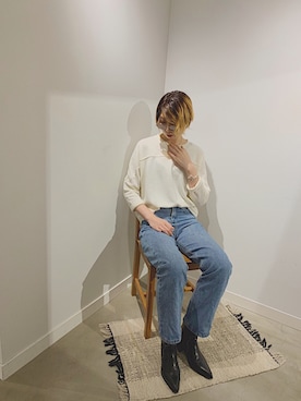 「Auntie Rosa Holiday（アンティローザホリデー）のアイテム（サングラス）」を使った、まっしーさん（レディース・170cm）の秋コーディネート