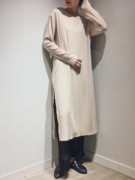 「Auntie Rosa Holiday（アンティローザホリデー）のアイテム（その他パンツ）」を使った、まっしーさん（レディース・170cm）の冬コーディネート