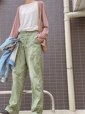 「USEDo（ユーズド）のアイテム」を使った、まっしーさん（レディース・170cm）の春コーディネート