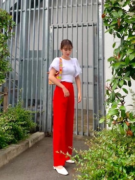 「STAUD（スタウド）のアイテム」を使った、osamidさん（レディース・168cm）の夏コーディネート